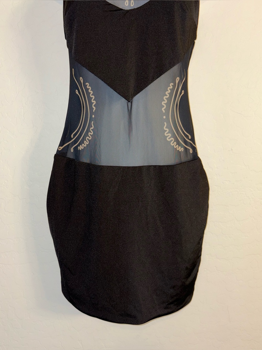 DI PETSA Venus Love Tattoo Mini Dress in Black Medium - Picture 7 of 12
